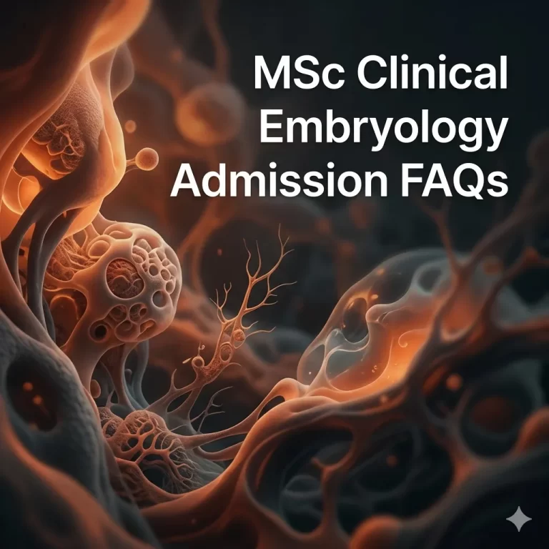 MSc Clinical Embryology Admission FAQs