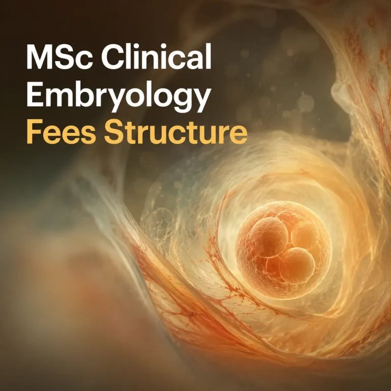 MSc Clinical Embryology Fees Structure