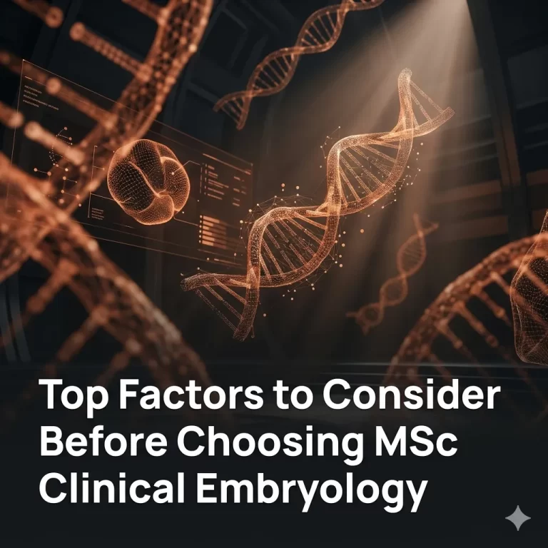 Top Factors to Consider Before Choosing MSc Clinical Embryology